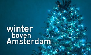 Winter boven A dam