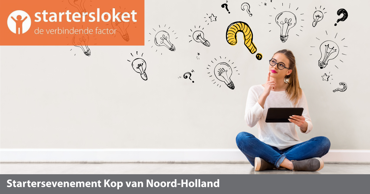 UITGESTELD - Startersevenement Kop van Noord-Holland 15 november - UITGESTELD -