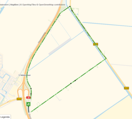 Afsluiting Flevoweg Middenmeer