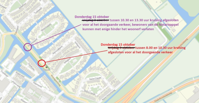Werkzaamheden Boomgaardweg